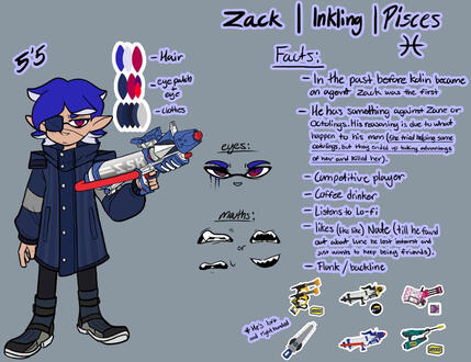 Zack (Oc) Ref Sheet