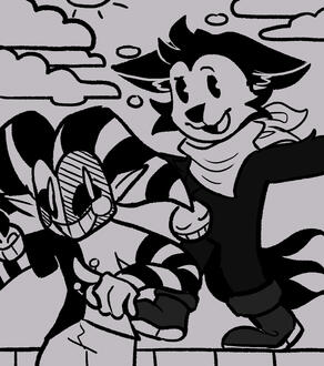 Cartoony Artfight Piece (Oc does NOT belong to me)