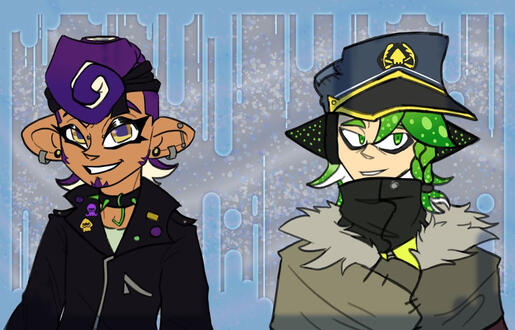 Splatoon Ocs Artfight Piece (Ocs do NOT belong to me)