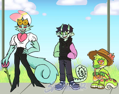 Artfight Piece (Ocs by: @ovaettr, @buggobop on Artfight)