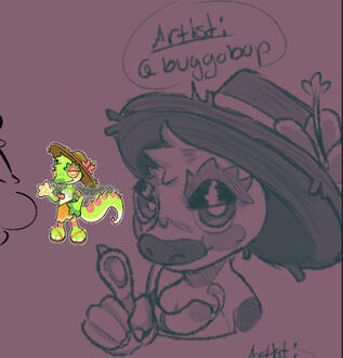 Sketch (Oc by: @buggobop on Twitter/Artfight)