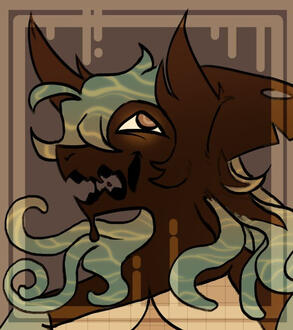 Goopy Pool Core Oc Artfight Piece (Oc does NOT belong to me)